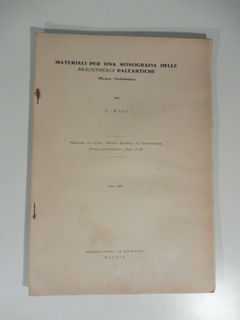 Materiali per una monografia delle Brachymeria paleartiche